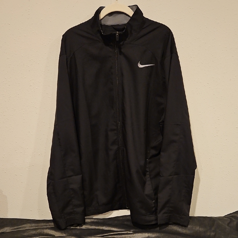 Nike Men's Black Lightweight Spring Performance Dri-fit Jacket W Pockets Sz. XL